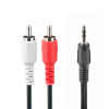 Cable de audio mini plug 3.5 estereo a 2 rca macho 1.8 metros Noganet AC-27