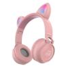 Auricular Bluetooth CAT ROSA Luces y orejas de gato Netmak NM-CAT